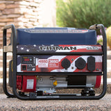 Gas Portable Generator 4550W Recoil Start 120V