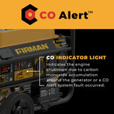 Gas Portable Generator 4550W Remote Start with CO Alert