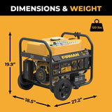 Gas Portable Generator 4550W Remote Start with CO Alert
