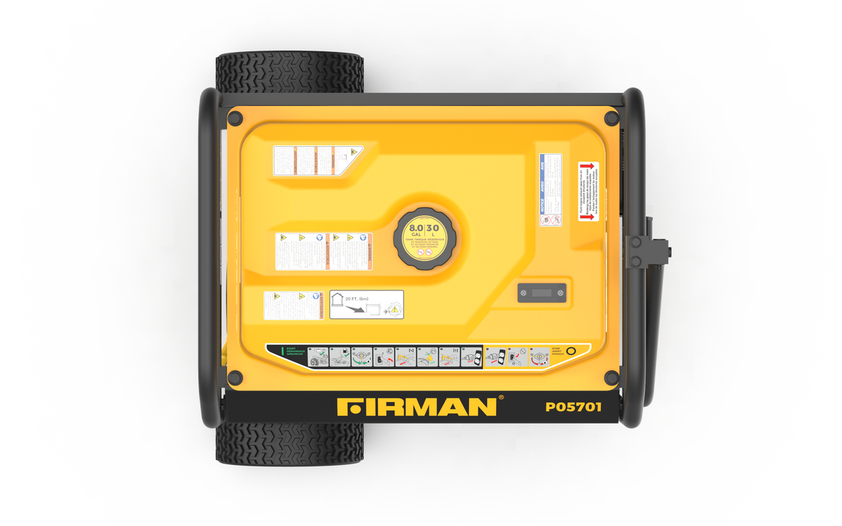 Gas Portable Generator 7125W Recoil Start 120/240V