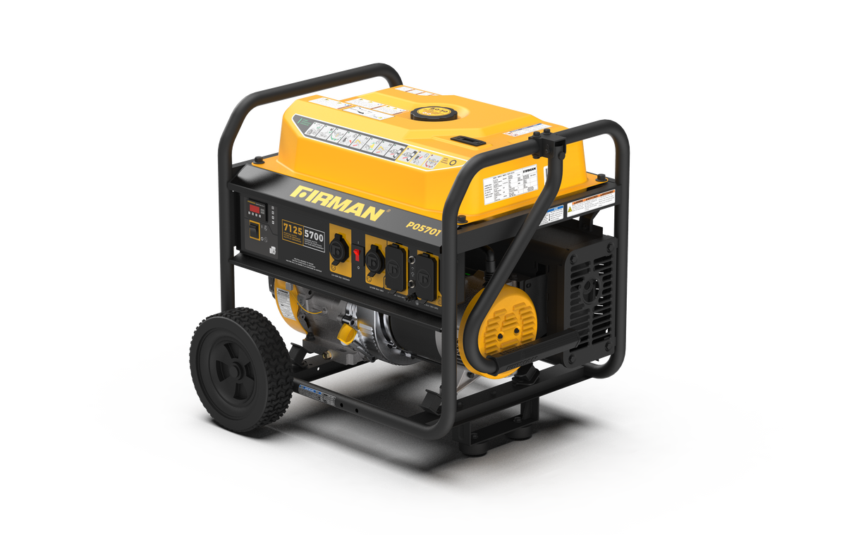 Gas Portable Generator 7125W Recoil Start 120/240V