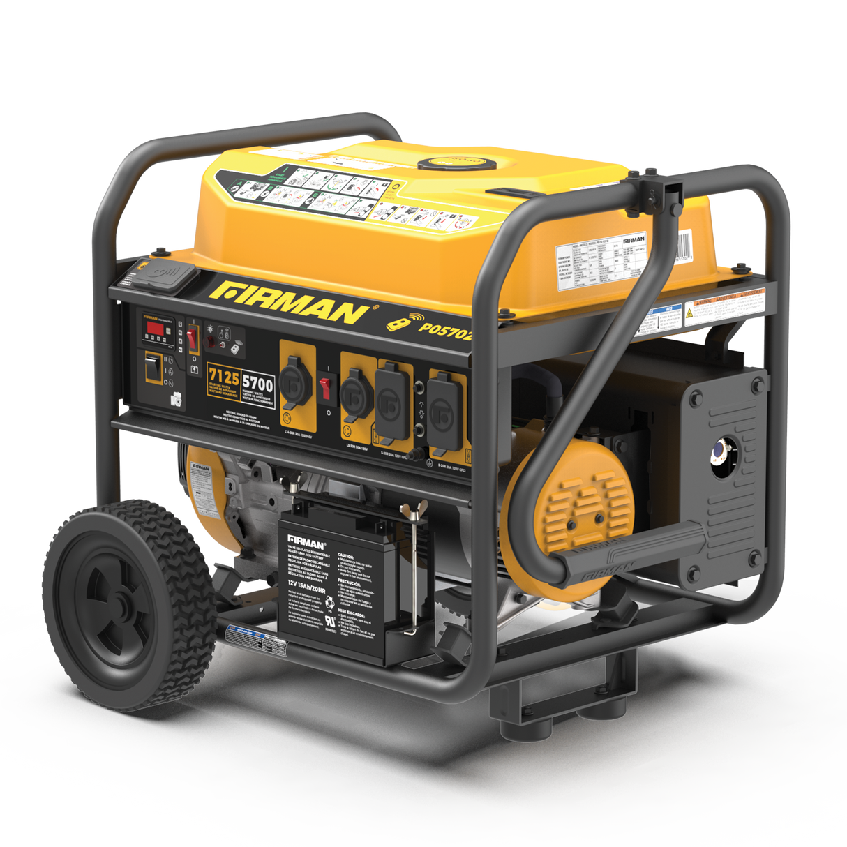 Gas Portable Generator 7125W Remote Start 120/240V