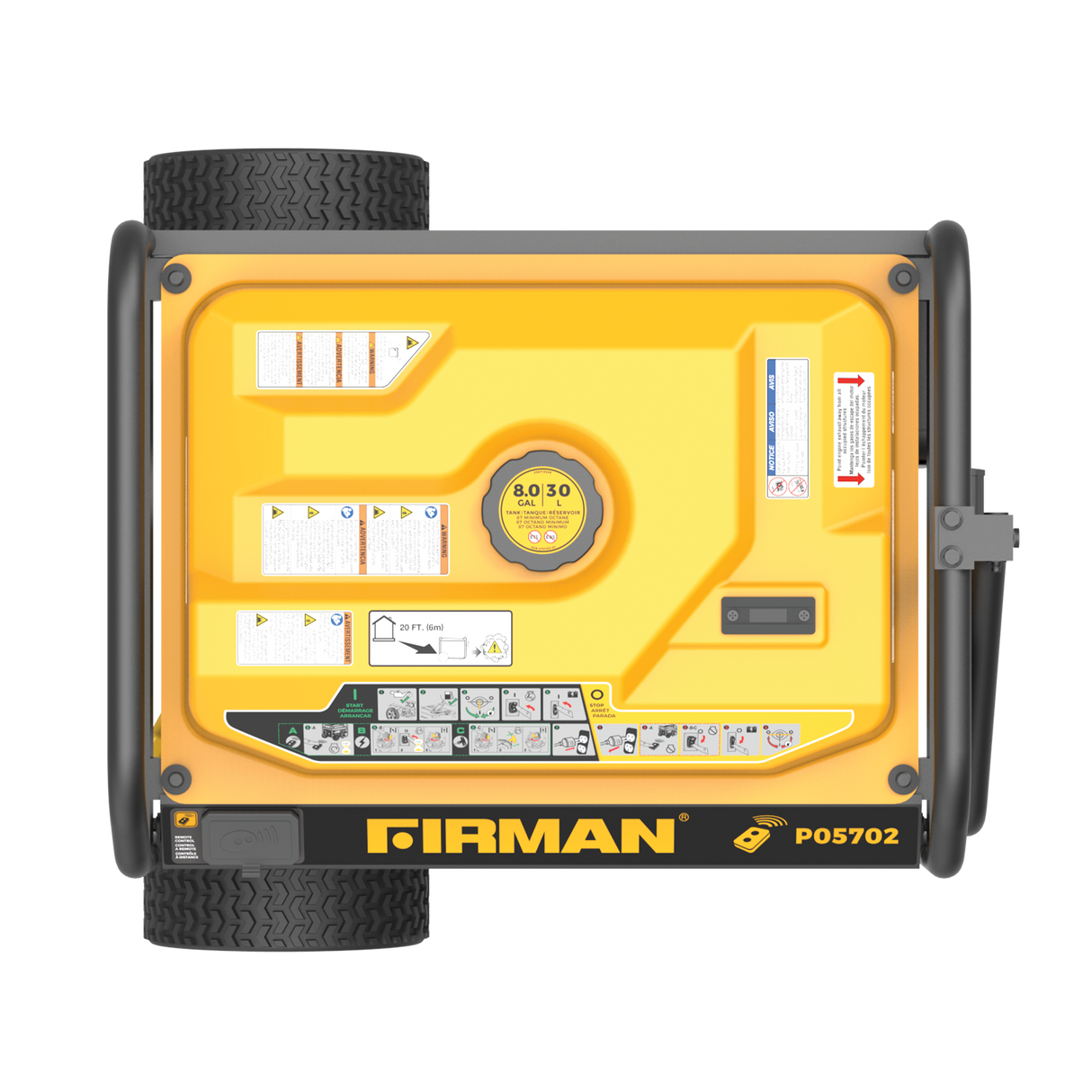 Gas Portable Generator 7125W Remote Start 120/240V