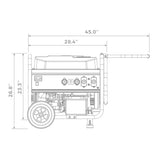 Gas Portable Generator 7125W Remote Start 120/240V