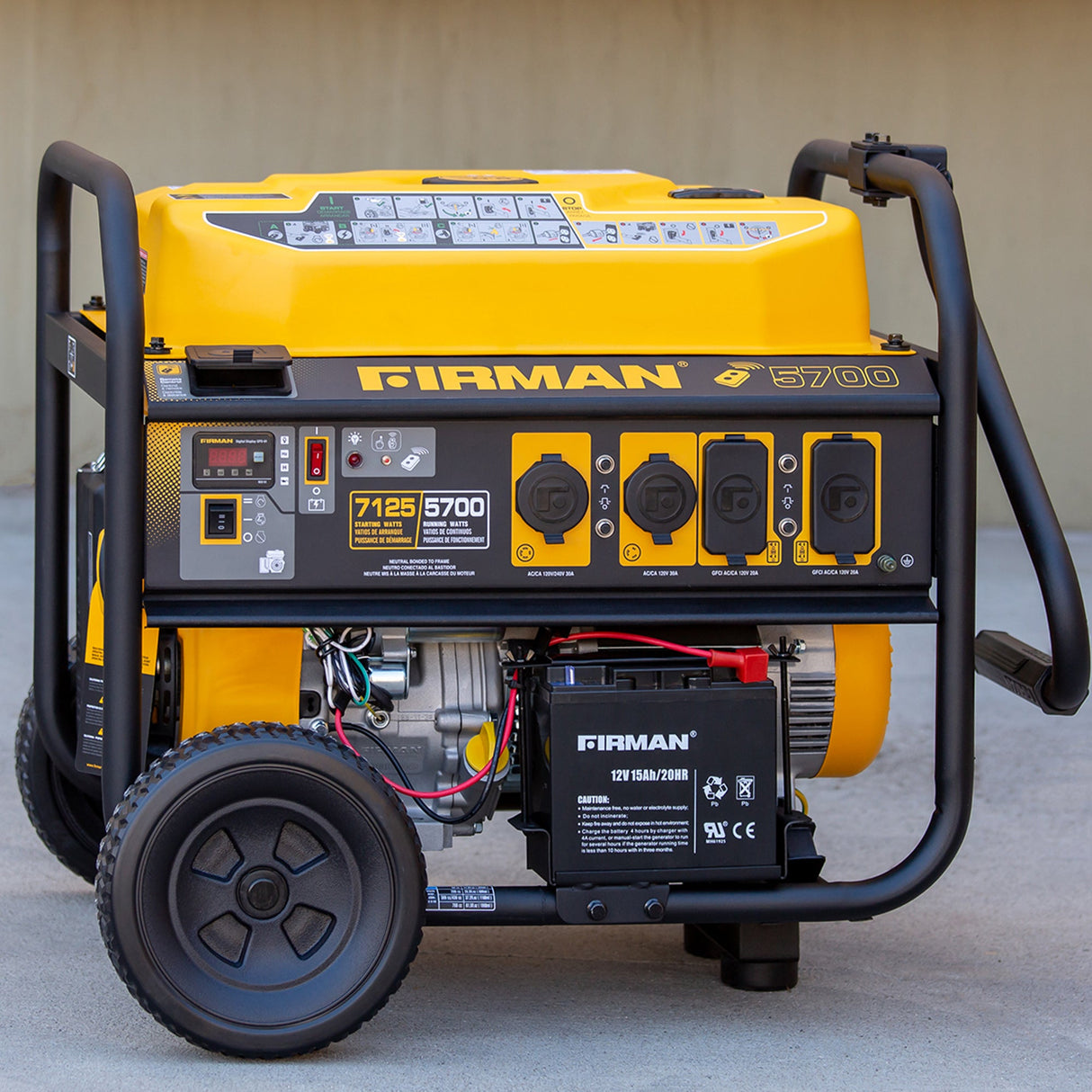 Gas Portable Generator 7125W Remote Start 120/240V