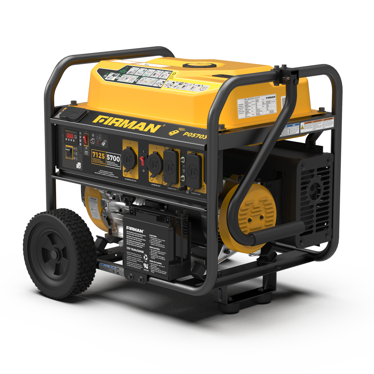 Gas Portable Generator 7125W Remote Start 120/240V