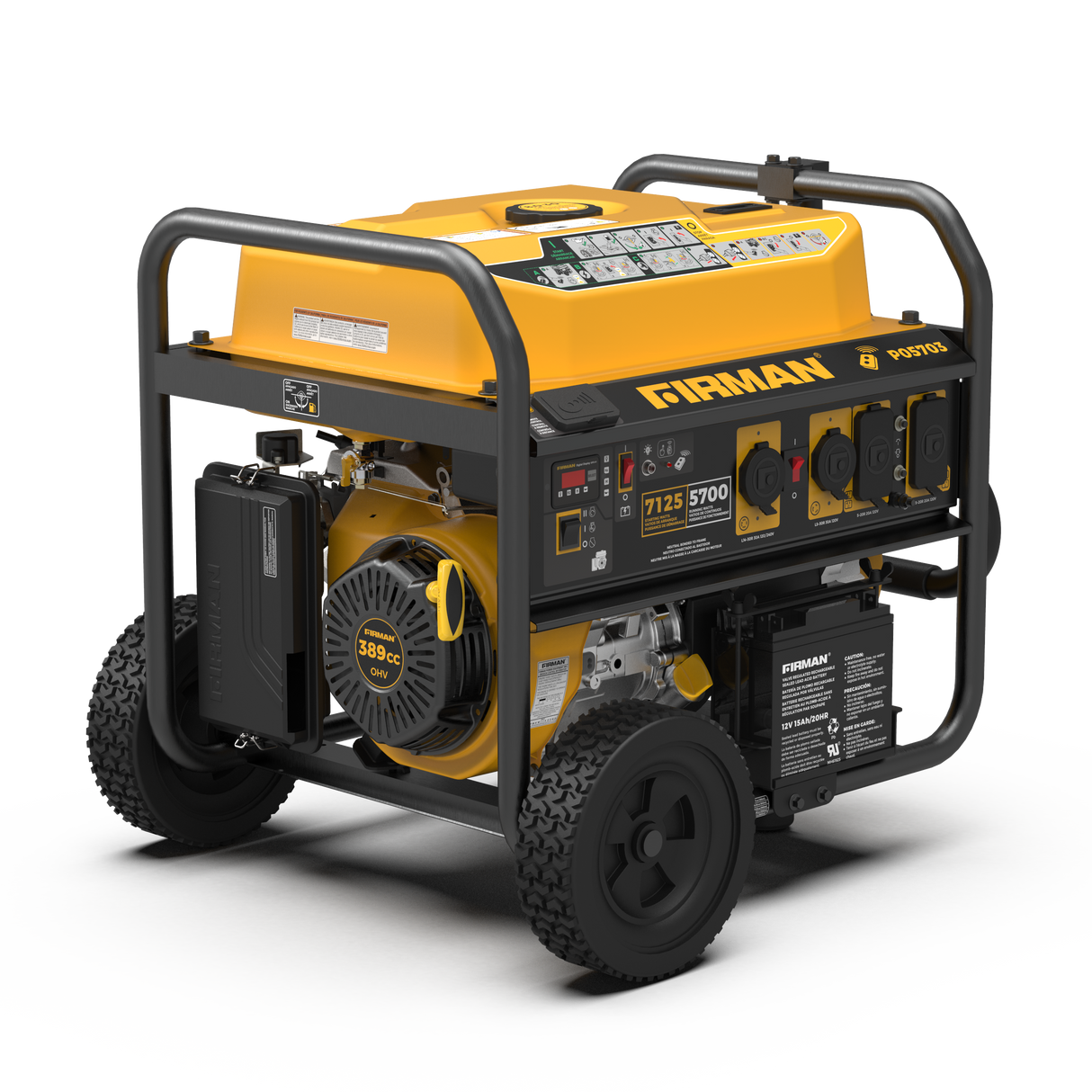 Gas Portable Generator 7125W Remote Start 120/240V