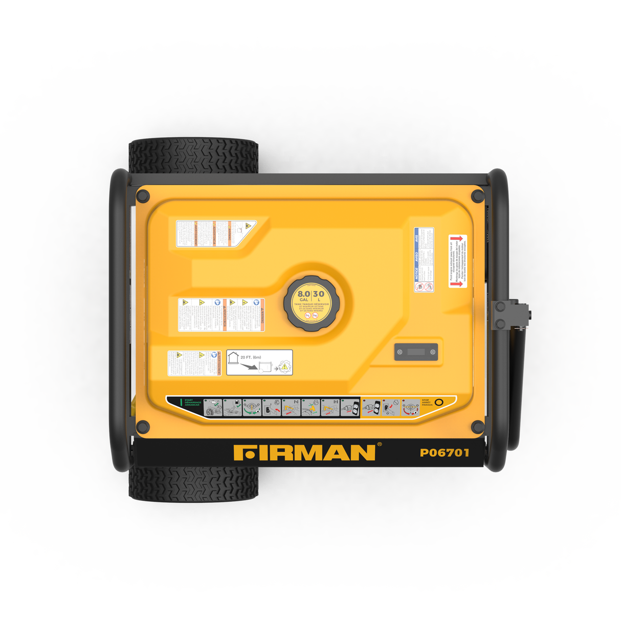 Gas Portable Generator 8350W Recoil Start 120/240V