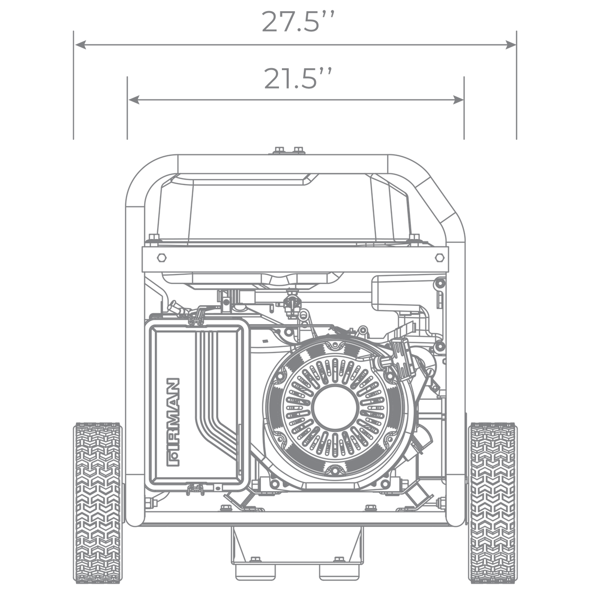 Gas Portable Generator 8350W Recoil Start 120/240V