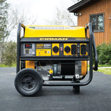 Gas Portable Generator 8375W Recoil Start 120/240V With CO Alert