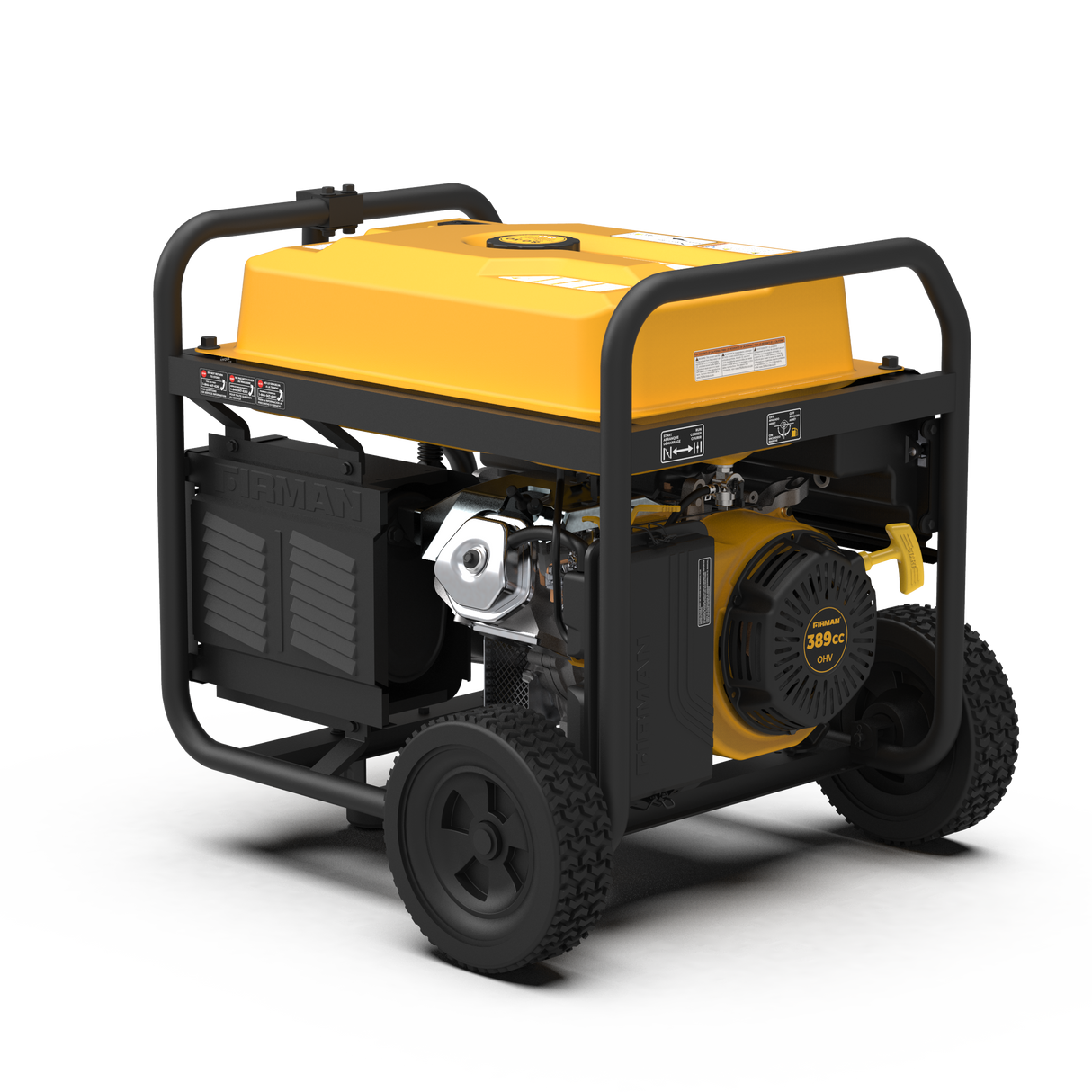 Gas Portable Generator 8375W Recoil Start 120/240V With CO Alert