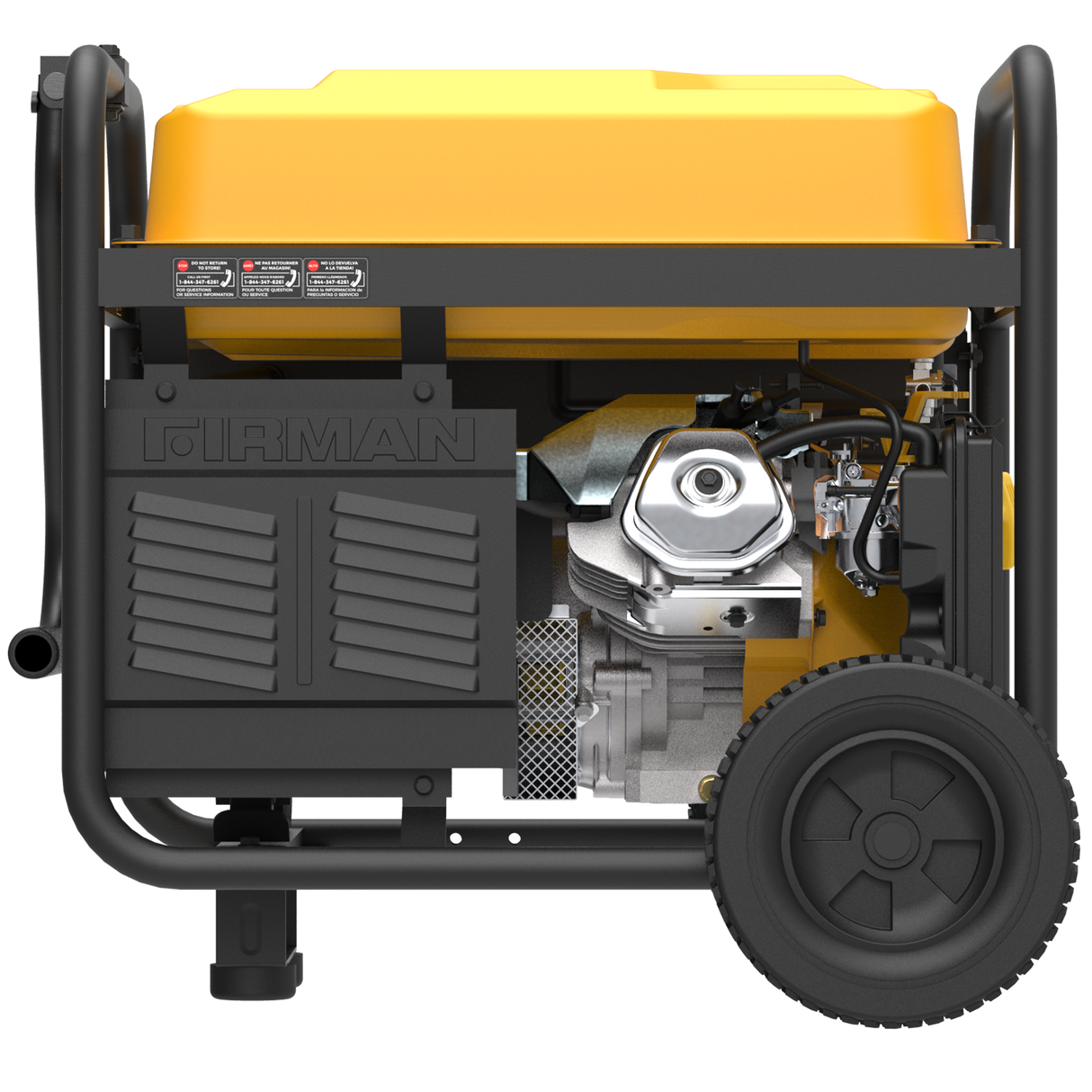 Gas Portable Generator 8375W Recoil Start 120/240V With CO Alert