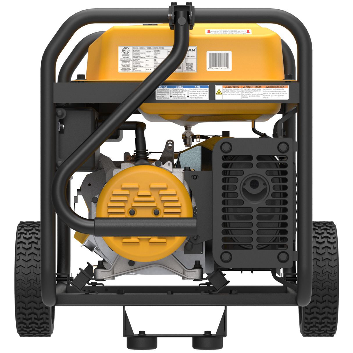 Gas Portable Generator 8375W Recoil Start 120/240V With CO Alert