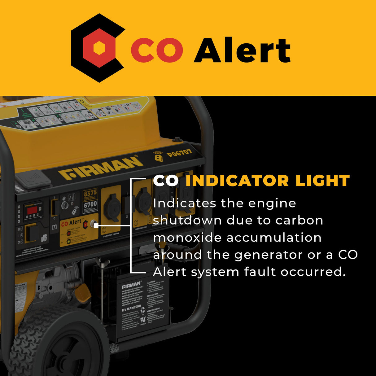 GAS PORTABLE GENERATOR 8375W REMOTE START 120/240V