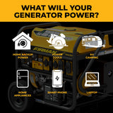 GAS PORTABLE GENERATOR 8375W REMOTE START 120/240V