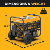 GAS PORTABLE GENERATOR 8375W REMOTE START 120/240V