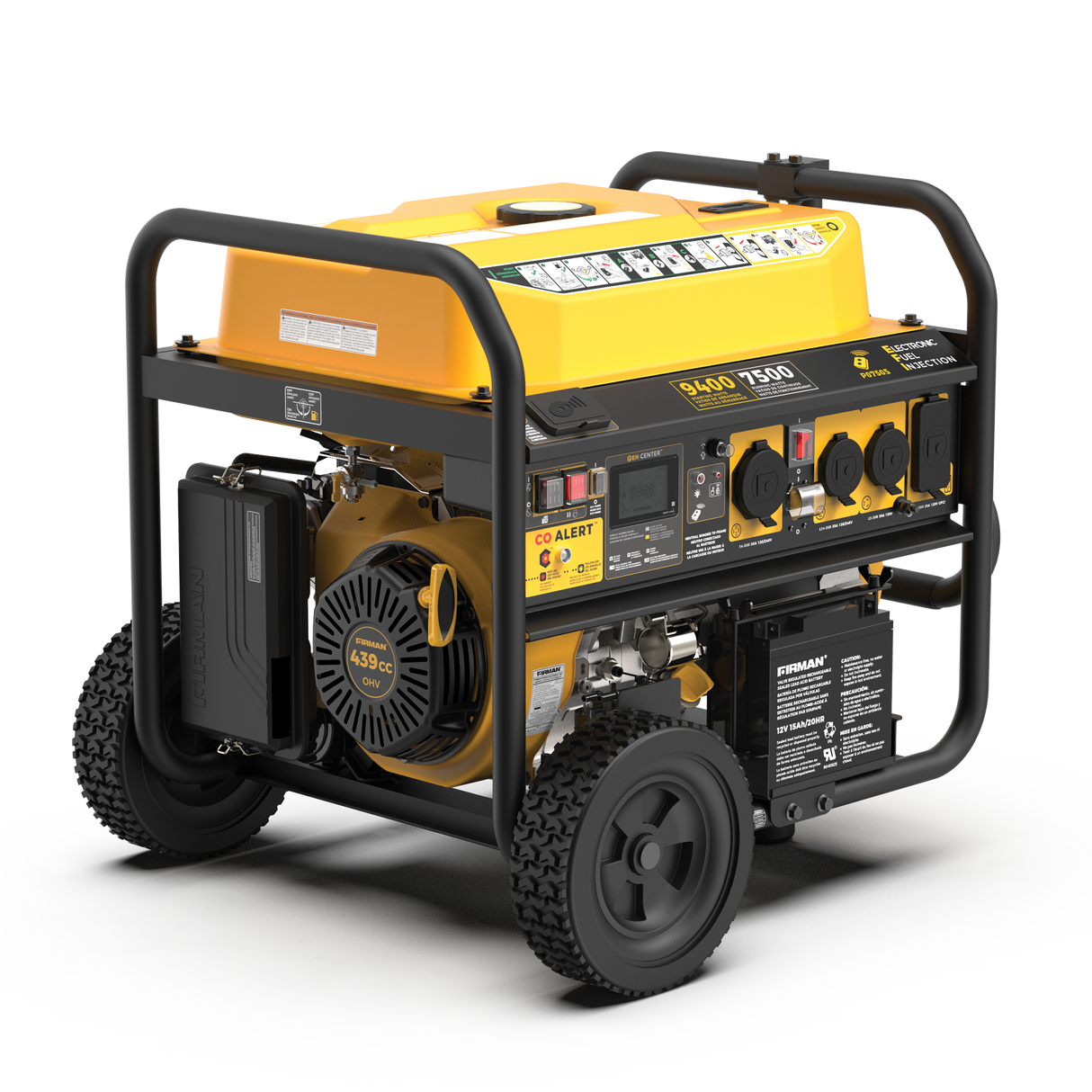 GAS PORTABLE GENERATOR 9,400W REMOTE START 120/240V WITH CO ALERT