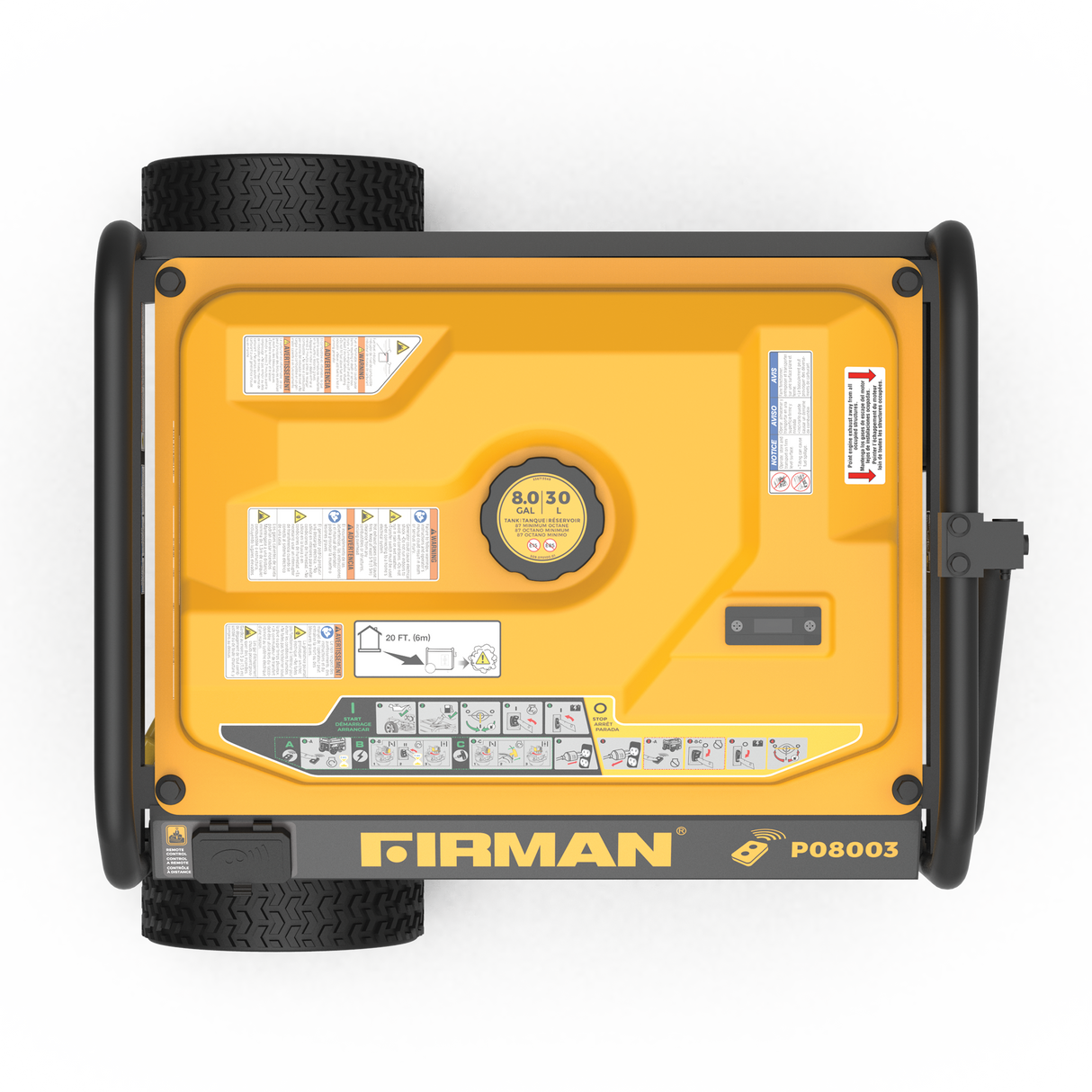 Gas Portable Generator 10000W Remote Start 120/240V