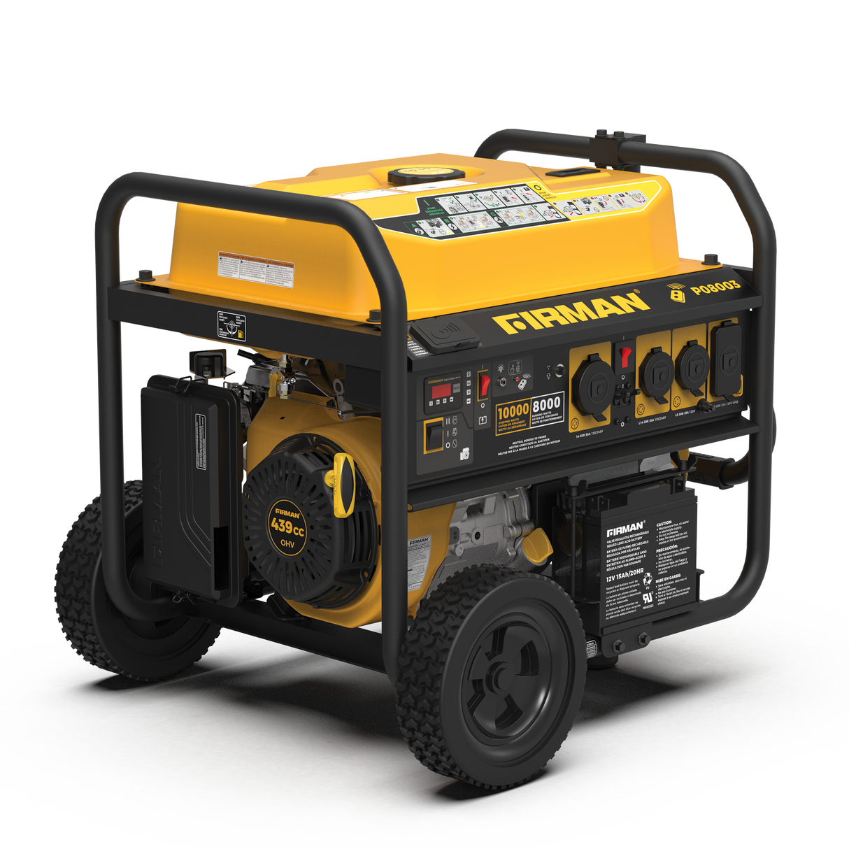 Gas Portable Generator 10000W Remote Start 120/240V