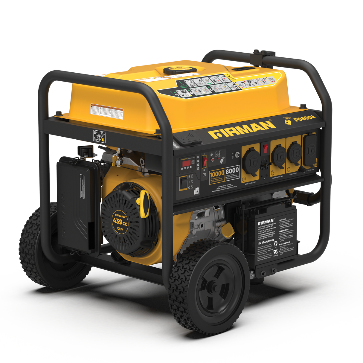 Gas Portable Generator 10000W Remote Start 120/240V