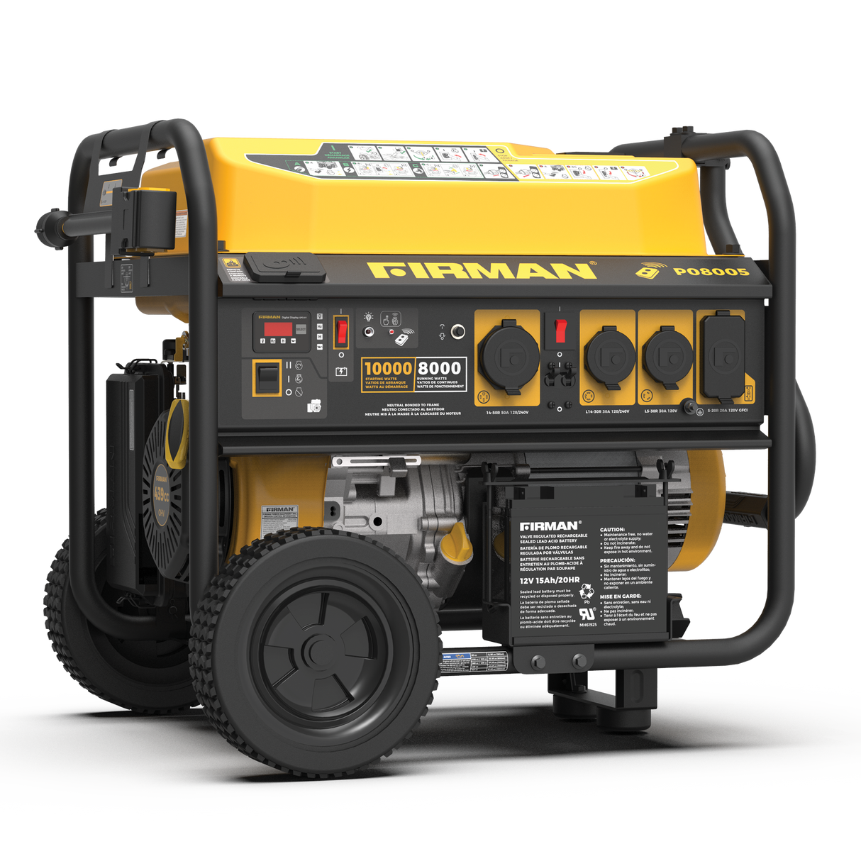 Gas Portable Generator 10000W  Remote Start 120/240V