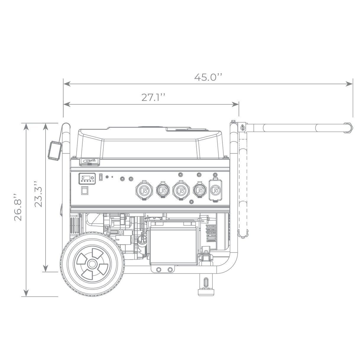Gas Portable Generator 10000W  Remote Start 120/240V