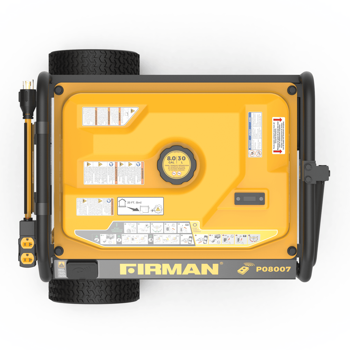 Gas Portable Generator 10000W Remote Start 120/240V