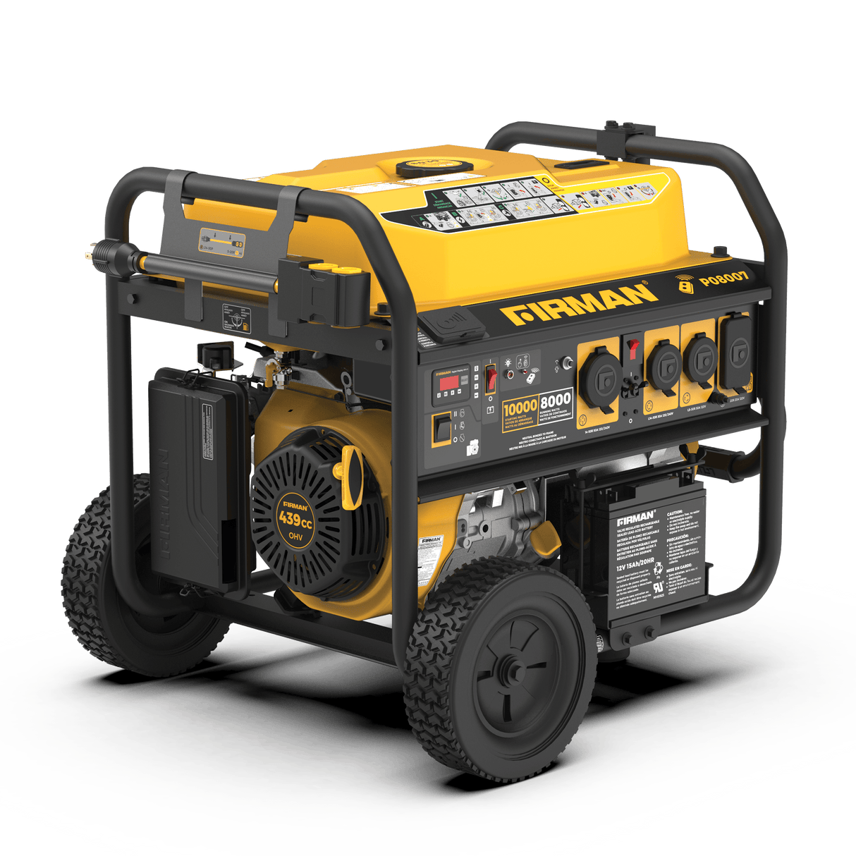 Gas Portable Generator 10000W Remote Start 120/240V