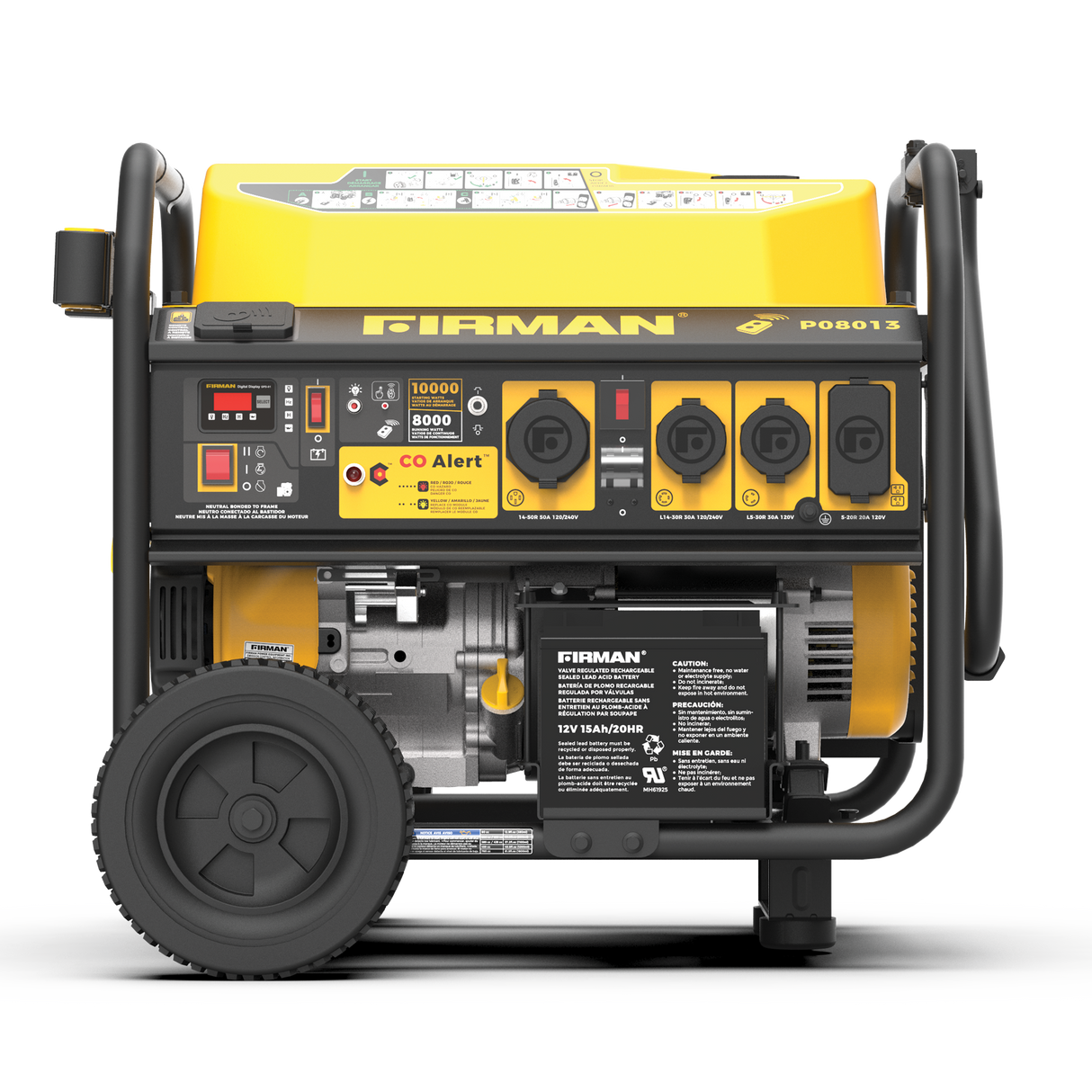 Gas Portable Generator 10000W Remote Start 120/240V with CO alert
