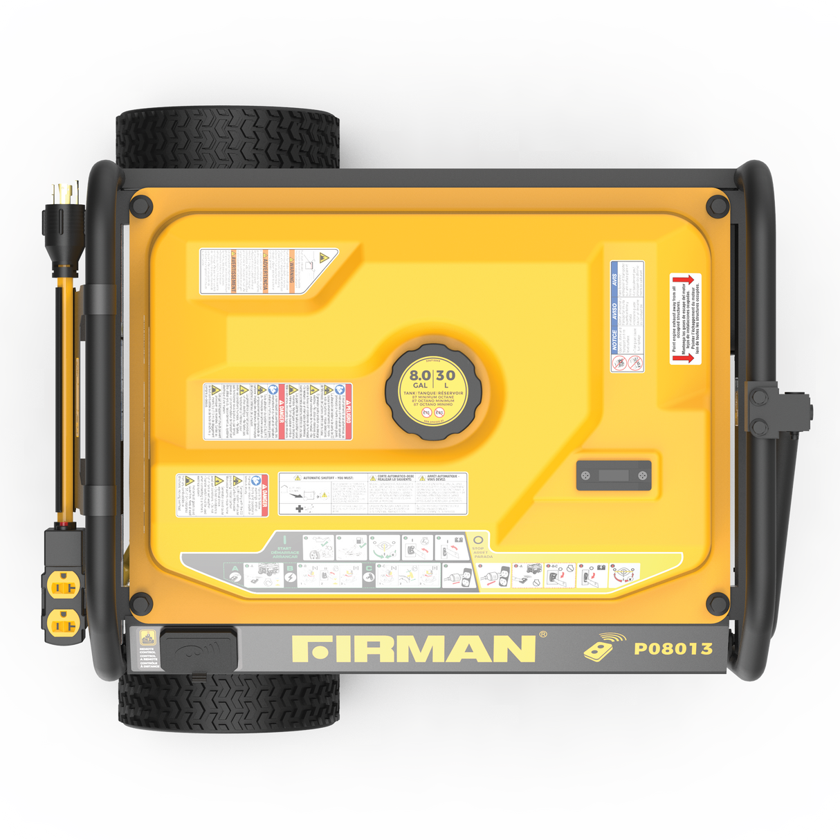 Gas Portable Generator 10000W Remote Start 120/240V with CO alert