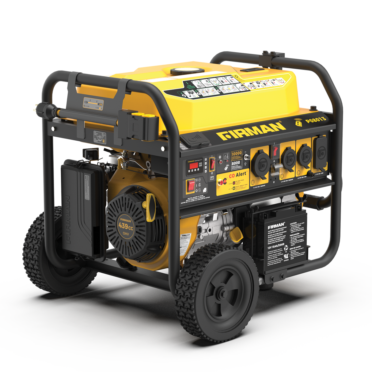 Gas Portable Generator 10000W Remote Start 120/240V with CO alert