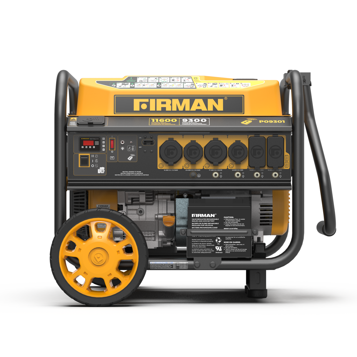Gas Portable Generator 11600W Remote Start 120/240V