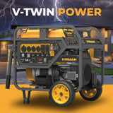Gas Portable Generator 15000W Electric Start 120/240V with CO Alert