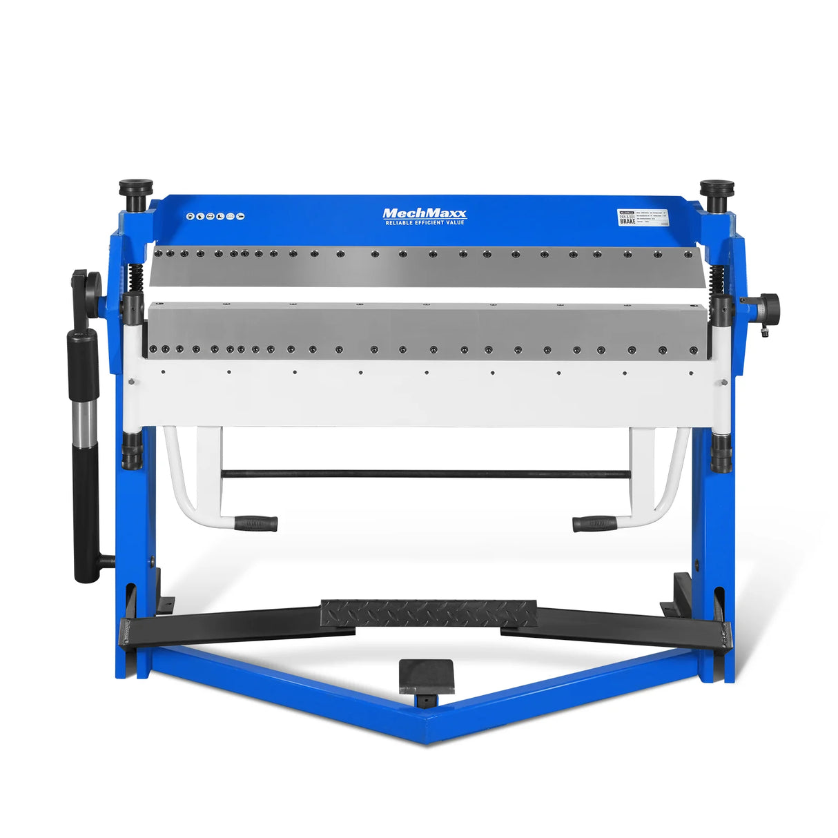 MechMaxx 50-Inch Foot Clamp Pan and Box Brake, Industrial Heavy Duty Sheet Metal Folding Machine, 0–135° Bending Angle, 1.9" Clamping Lift, 2" Box Depth PB2A5014