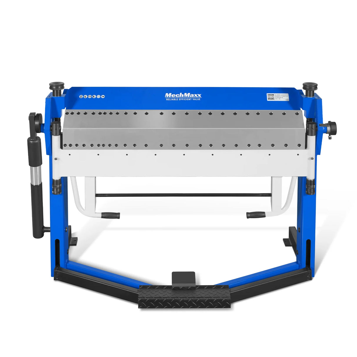 MechMaxx 50-Inch Foot Clamp Pan and Box Brake, Industrial Heavy Duty Sheet Metal Folding Machine, 0–135° Bending Angle, 1.9" Clamping Lift, 2" Box Depth PB2A5014