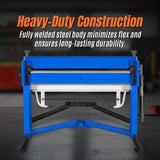 MechMaxx 50-Inch Foot Clamp Pan and Box Brake, Industrial Heavy Duty Sheet Metal Folding Machine, 0–135° Bending Angle, 1.9" Clamping Lift, 2" Box Depth PB2A5014