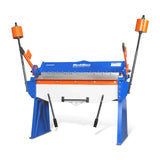 MechMaxx 48” Manual Pan and Box Brake - Heavy Duty, Durable Construction, 12 Gauge Mild Steel, 135° Bending Angle, Individual Bending Fingers" PB4812