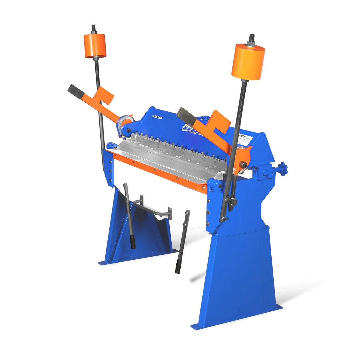 MechMaxx 48” Manual Pan and Box Brake - Heavy Duty, Durable Construction, 12 Gauge Mild Steel, 135° Bending Angle, Individual Bending Fingers" PB4812