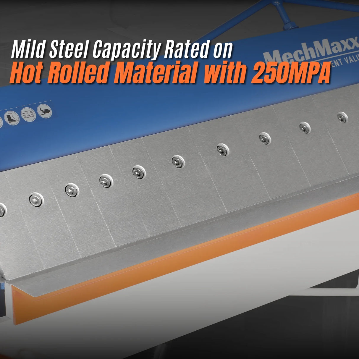 MechMaxx 48" Manual Pan and Box Brake - 16 Gauge Mild Steel Capacity, 135° Bending Angle, 16 Precision Fingers, Durable Construction for Accurate Bends"