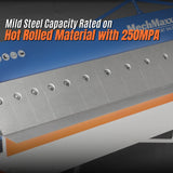MechMaxx 48" Manual Pan and Box Brake - 16 Gauge Mild Steel Capacity, 135° Bending Angle, 16 Precision Fingers, Durable Construction for Accurate Bends"