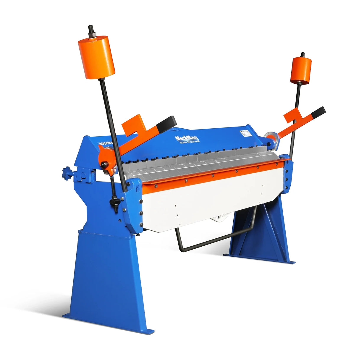 MechMaxx 80-inch Manual Sheet Metal Brake - 12 Gauge Bending Capacity, Adjustable Fingers, 6 Ft. Heavy-Duty Steel Construction for Precision Bending PB8012