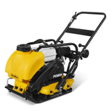 Honda GX160 Vibratory Plate Compactor with Wheel Kit, 3150 lb Centrifugal Force for Soil, Gravel, Asphalt and Paver Base, PC80H