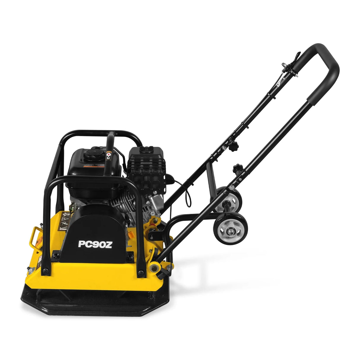 5.8 HP Vibratory Plate Compactor with Wheel Kit, 3600 lb Centrifugal Force for Soil, Gravel, Asphalt and Paver Base, PC90Z