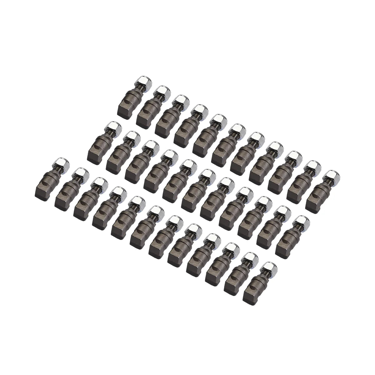 (1 Pack / 34 Pcs) Teeth and Nuts for Stump Grinder SG24; SG24PRO; SG28; SG30PRO; SG61, (SKU: 150151;150151G;150181;150181G;150182;150182G;150183;150183G;150501; 150602)