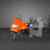 MechMaxx 3-Point PTO Stump Grinder with 44 Carbide Teeth (PTO Shaft Included with Slip Clutch), for 35-80HP Tractor, SG28 – Orange