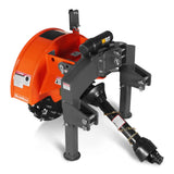 MechMaxx 3-Point PTO Stump Grinder with 44 Carbide Teeth (PTO Shaft Included with Slip Clutch), for 35-80HP Tractor, SG28 – Orange