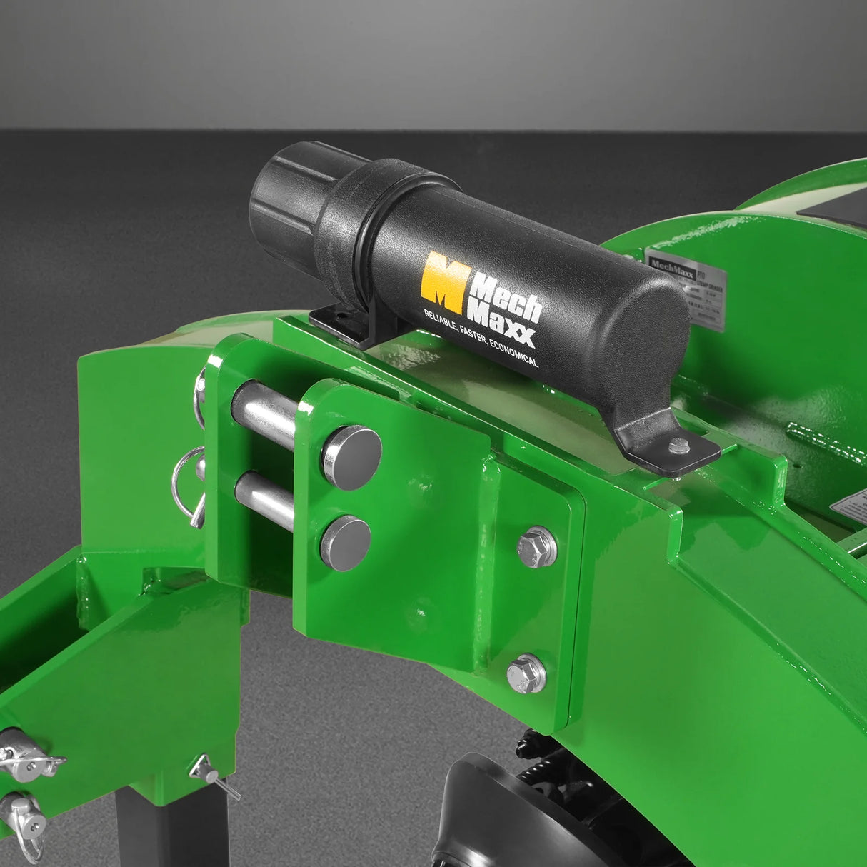 MechMaxx 3-Point PTO Stump Grinder with 44 Carbide Teeth (PTO Shaft Included with Slip Clutch), for 35-80HP Tractor, SG28 – Green