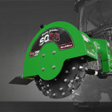 MechMaxx 3-Point PTO Stump Grinder with 44 Carbide Teeth (PTO Shaft Included with Slip Clutch), for 35-80HP Tractor, SG28 – Green