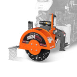 MechMaxx 3-Point PTO Stump Grinder with 34 Carbide Teeth (PTO Shaft Included with Slip Clutch), for 15-45HP Tractor, SG24PRO – Orange