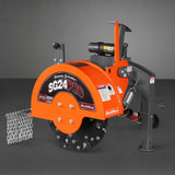 MechMaxx 3-Point PTO Stump Grinder with 34 Carbide Teeth (PTO Shaft Included with Slip Clutch), for 15-45HP Tractor, SG24PRO – Orange